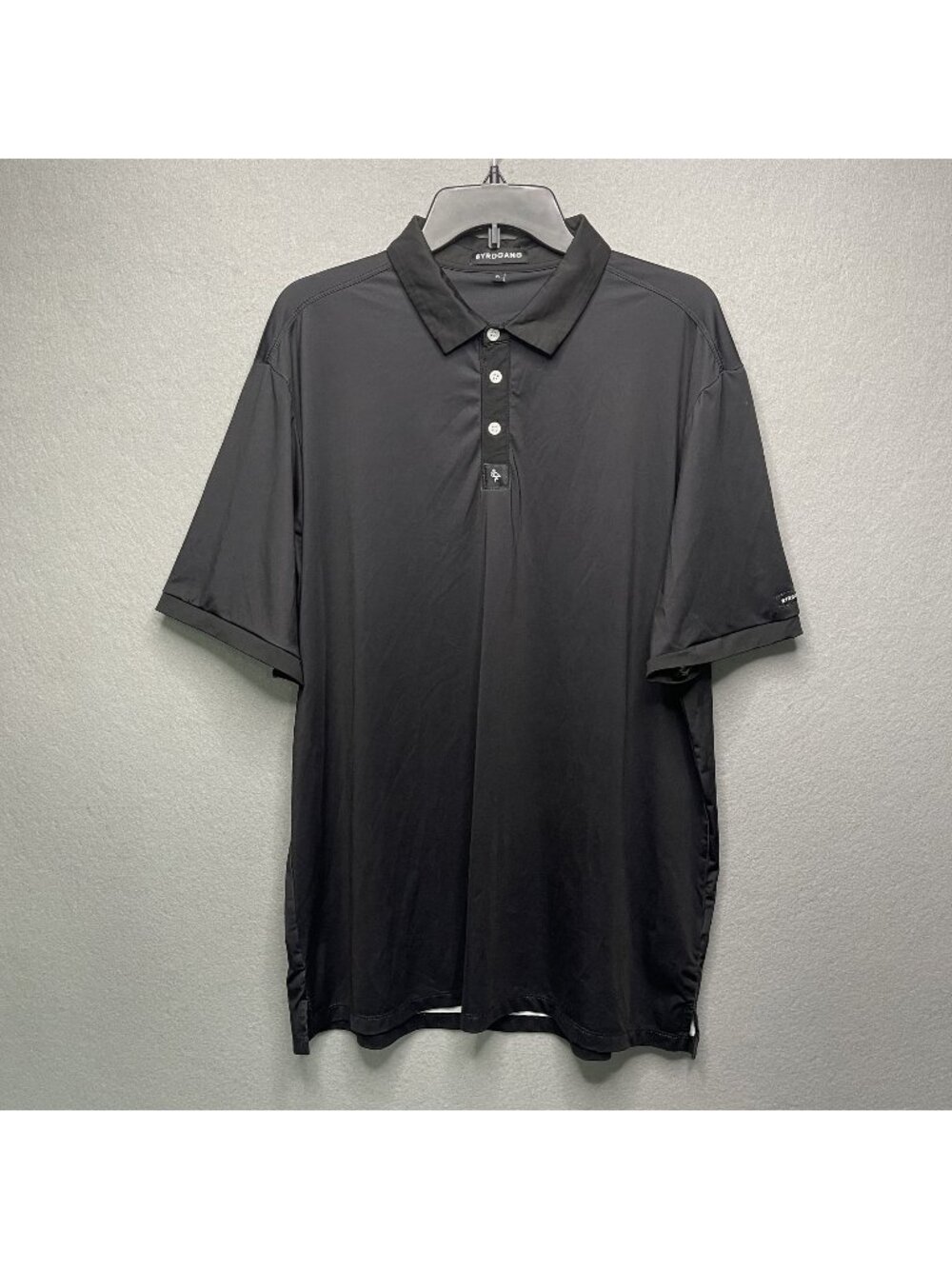 Byrdgang Black Polo Shirt XL Short Sleeve Lightweight Mens Casual Golf Wear